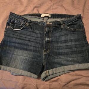 KanCan Dark Blue Jean Shorts